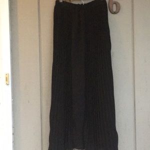 Pleated Maxi Skirt